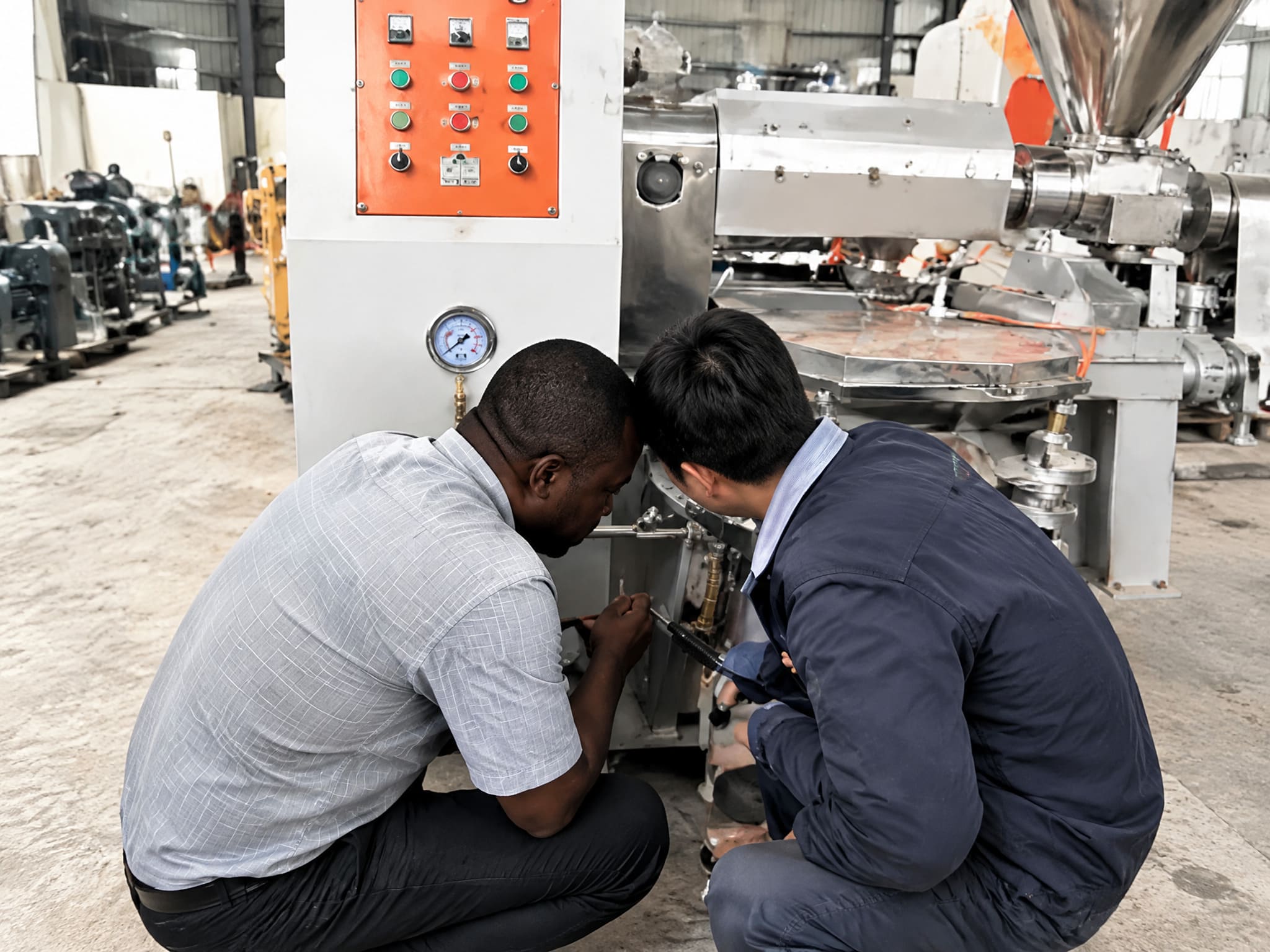 VOLGA oil press machine on-site technical support