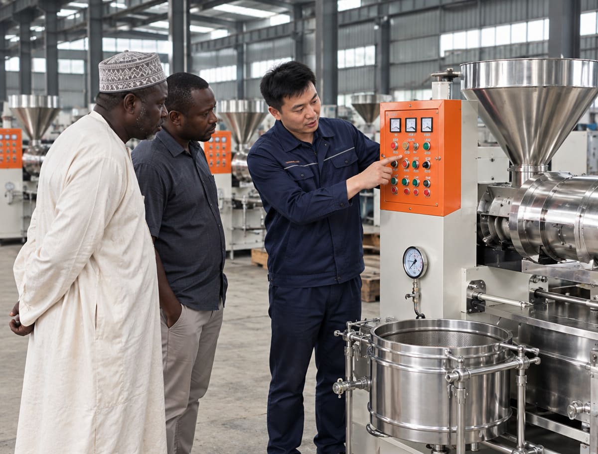 VOLGA oil press machine operator training