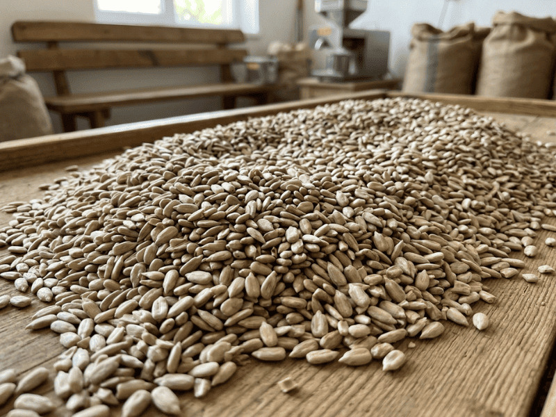 Sunflower seed for oil pressing